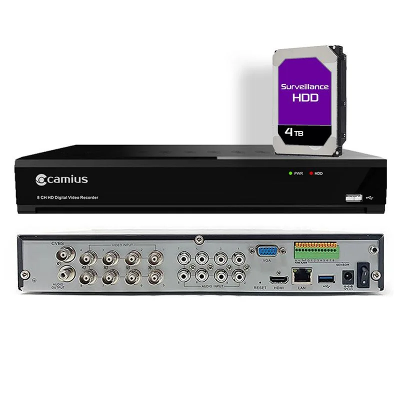 Camius Camius Trivault4K184R2 12 Channel Hybrid DVR 4TB video recorder — product photo