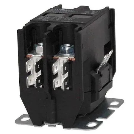 Eaton C25BNB240A 2-pole 40 A 120 V AC contactor, compact grey enclosure with terminal screws