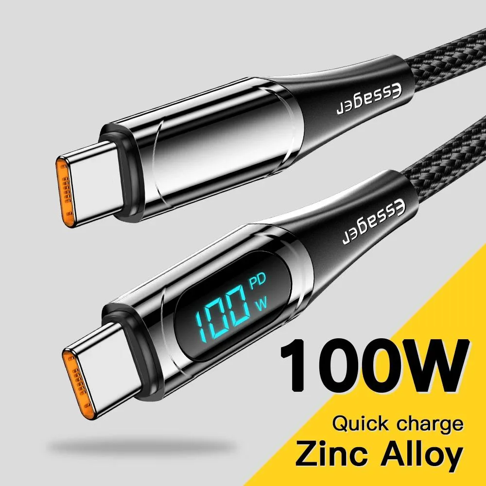 LUOM LUOM YDSX USB-C Cable 100W Display 6.6ft Black — product photo
