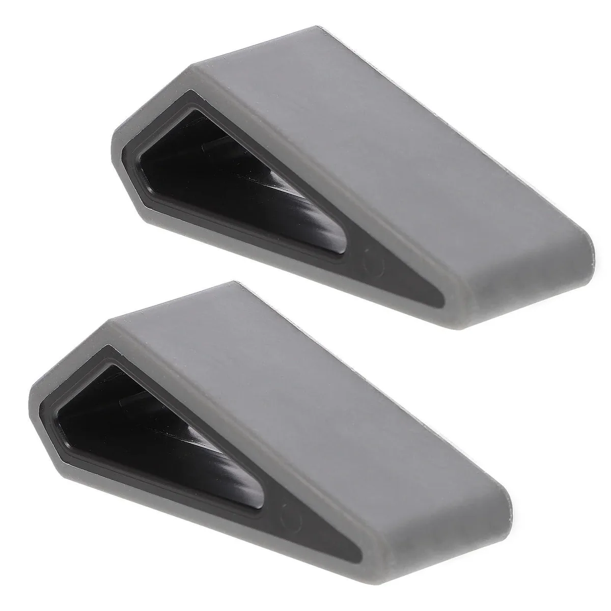 Two small plastic and silicone laptop risers in a pack of two