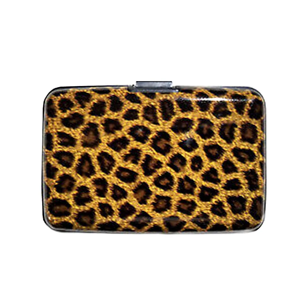 Kole Imports Kole Imports EN621 Leopard Print Hard Case Wallet — product photo