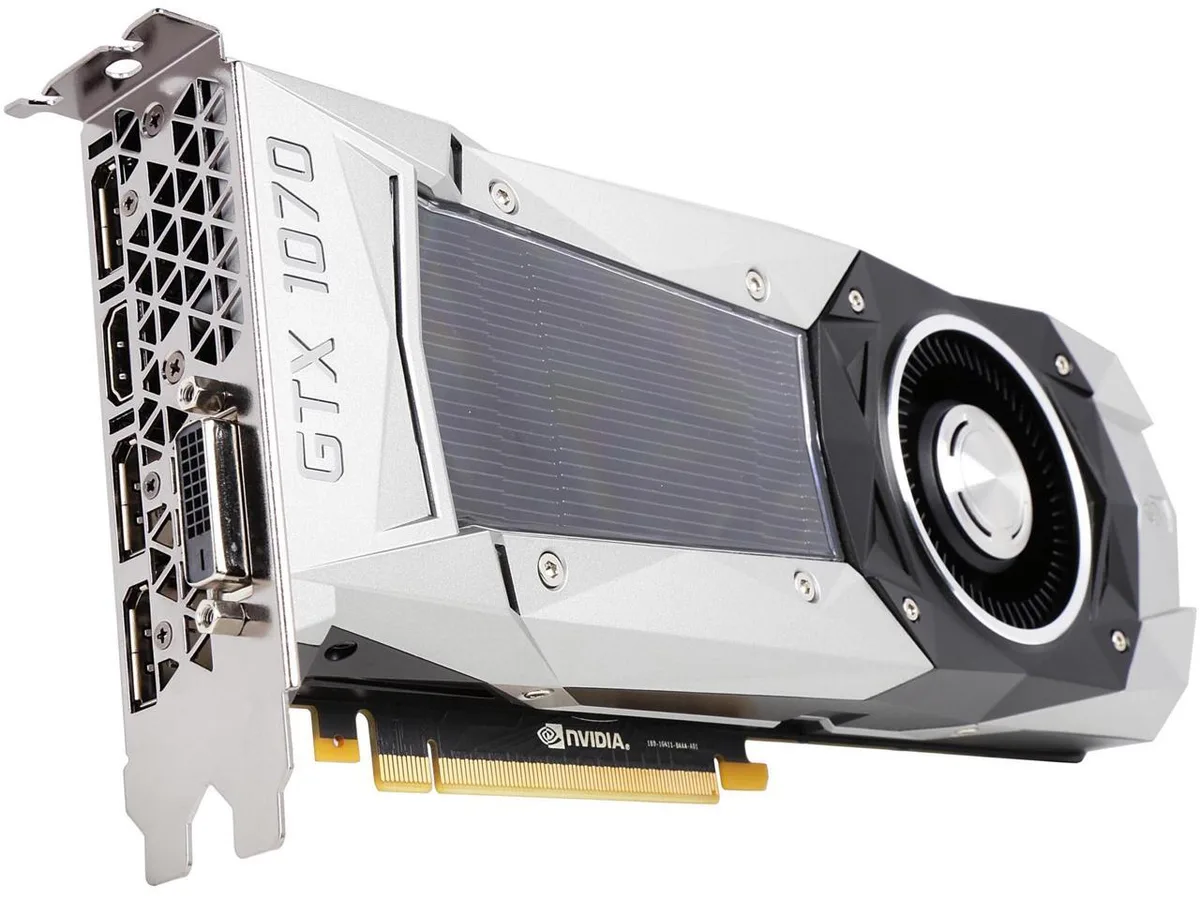 NVIDIA NVIDIA GTX 1070 Founders Edition graphics card — product photo