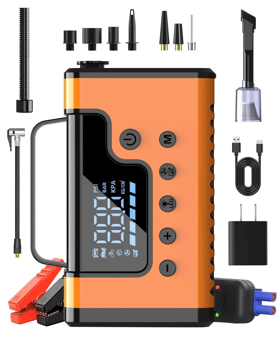 ALPHA DIGITAL INC ALPHA DIGITAL INC A28 jump starter 3000A peak 150PSI 16000mAh — product photo
