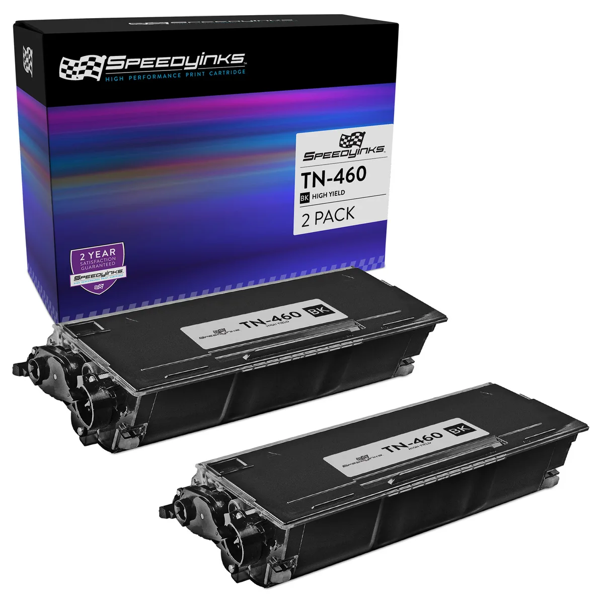 SpeedyInks SpeedyInks TN-460 High Yield Toner Cartridge Black 2-Pack — product photo