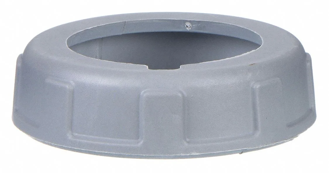 Gray composite locking ring, rectangular, 6.1 by 5.5 inches, IP67 rated