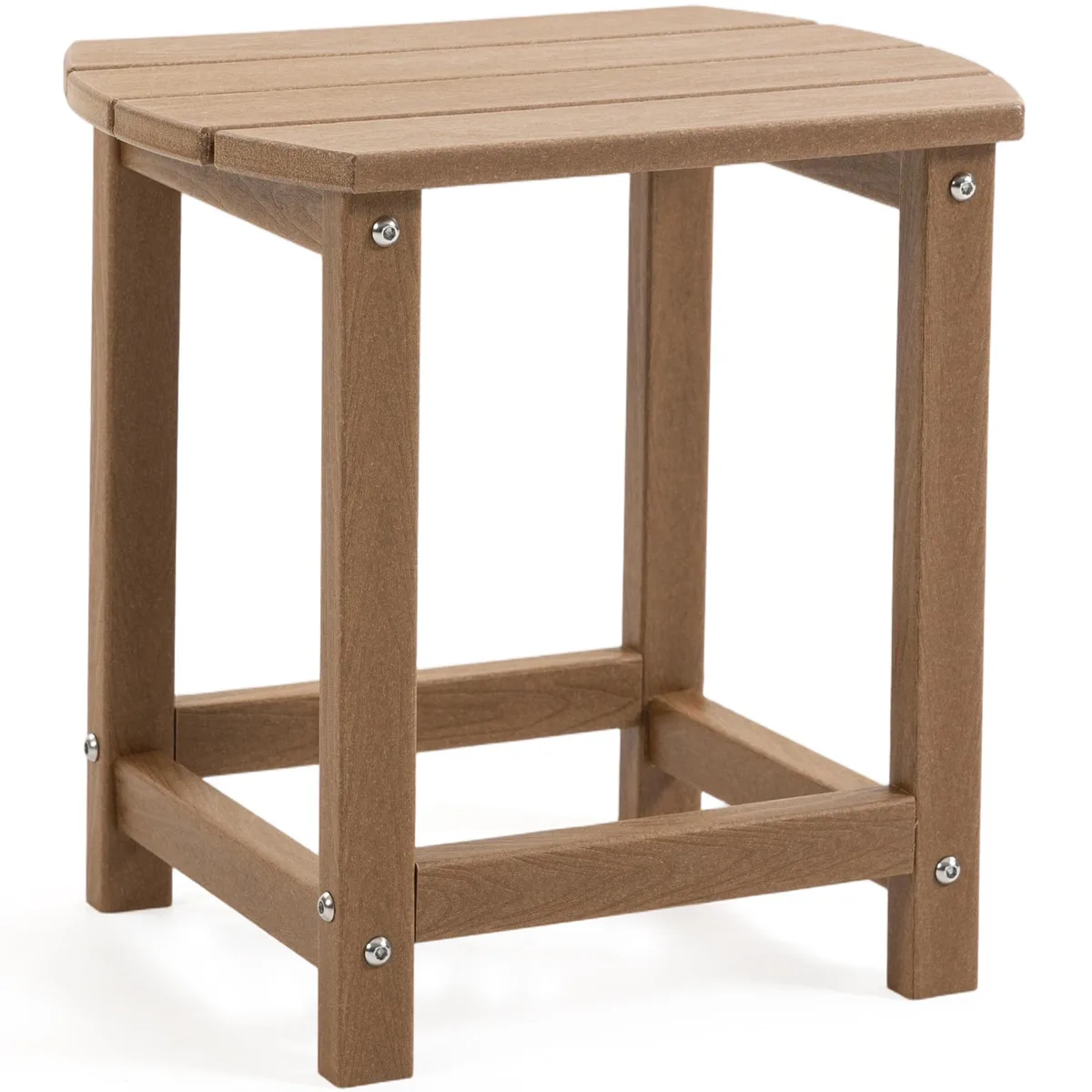 VANBOW VANBOW HDPE Outdoor Side Table Brown 17.0 x 12.5 x 16.5 350 Lbs — product photo