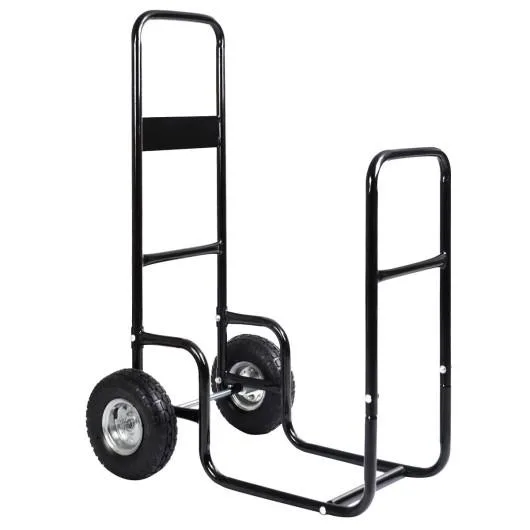 SlickBlue SlickBlue Rolling Firewood Carrier 28 x 21 x 43 in 10 in wheels 220 lbs — product photo