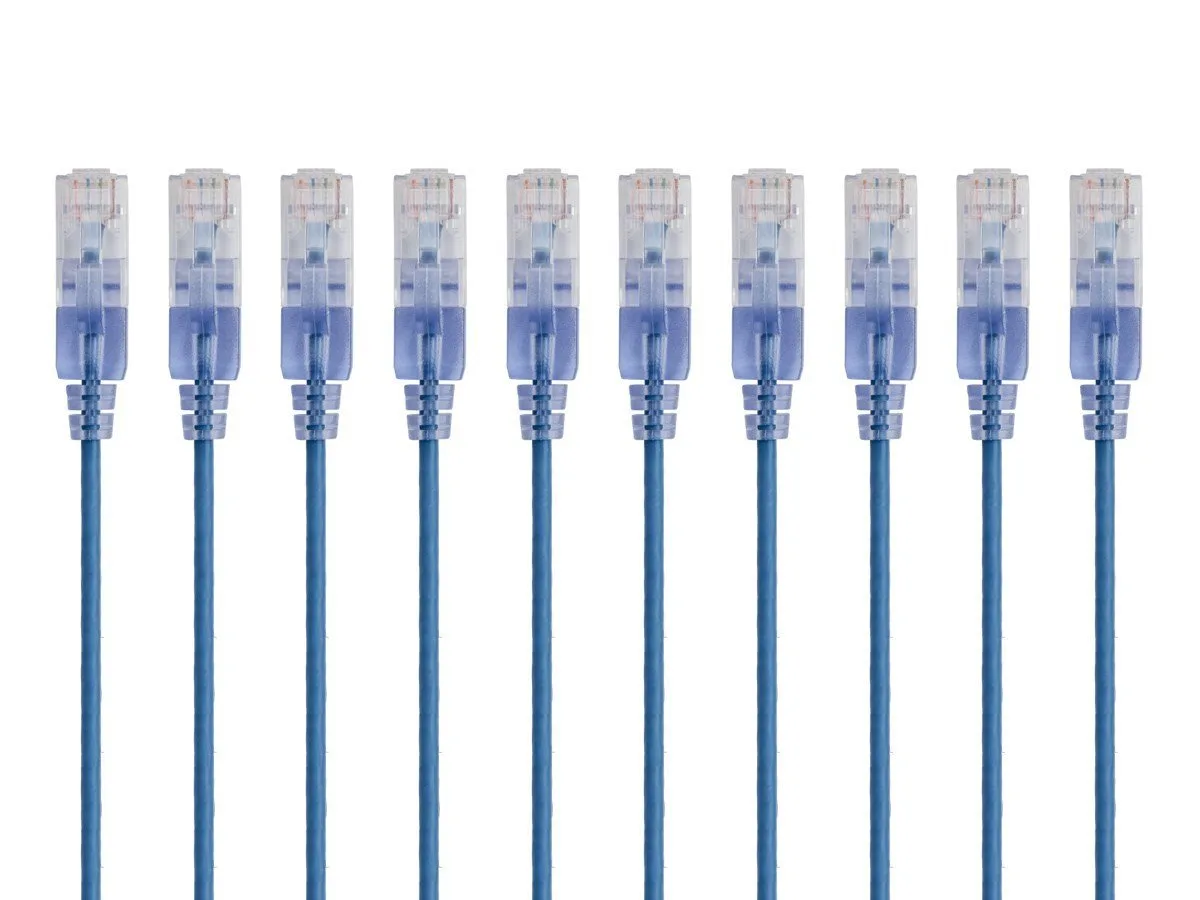 Monoprice Inc. Monoprice Inc. 115170 Cat6A network ethernet cable 14ft 30AWG 10-pack — product photo
