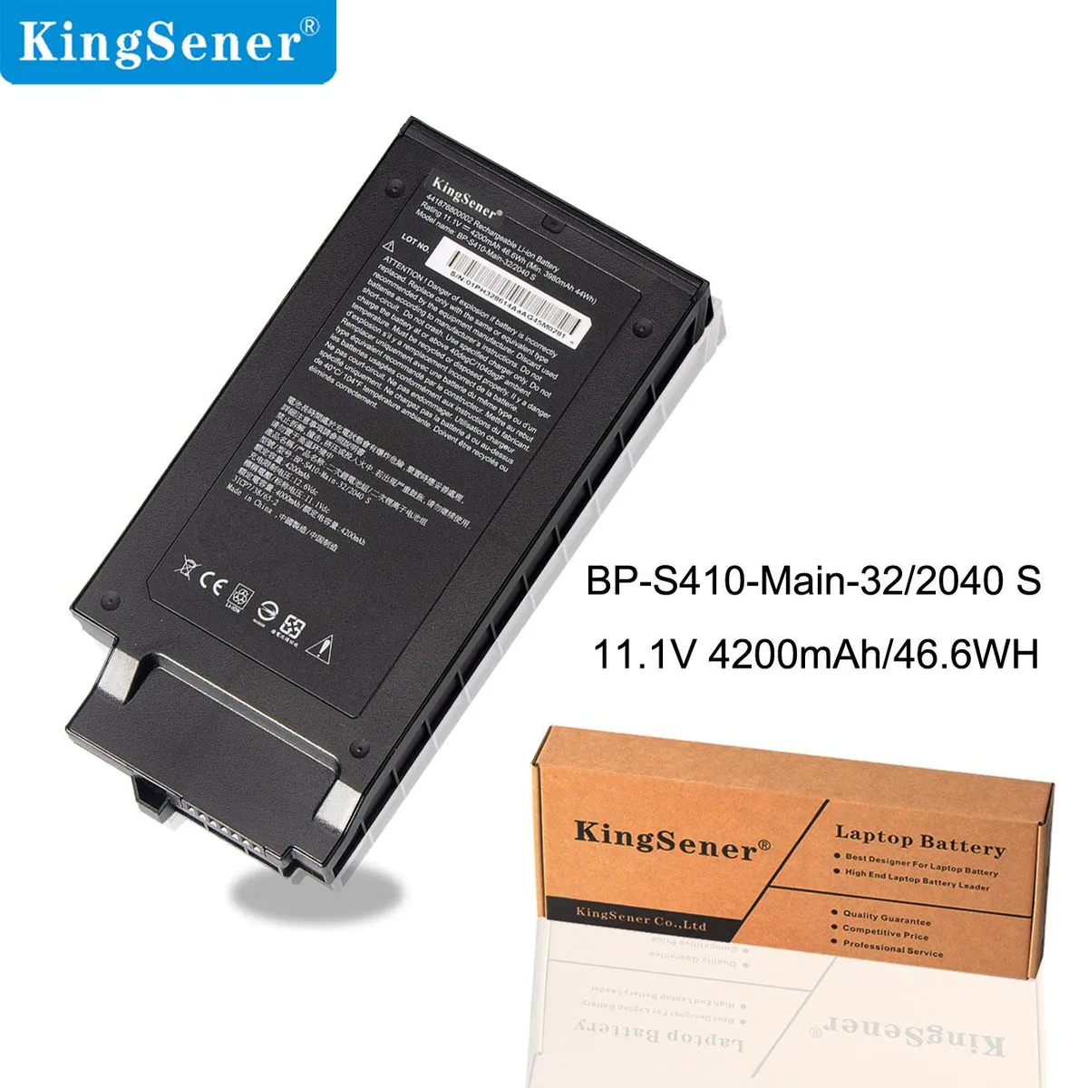 KingSener KingSener BP-S410-Main-32/2040S laptop battery 11.1V 4200mAh — product photo