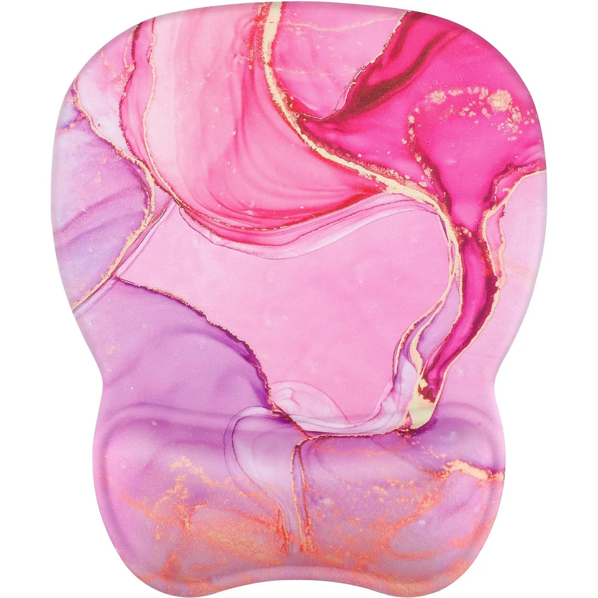 KEHIPI KEHIPI Ergonomic Mouse Pad Gel Wrist Rest Pink Marble 9.4 x 8.1 in — product photo