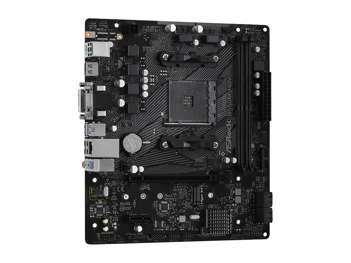 ASRock ASRock B550M-HDV AMD motherboard — 제품 사진