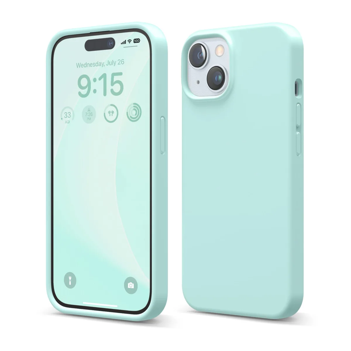 elago ES15SC61-ASKY Case for iPhone 15 Aqua Sky — product photo