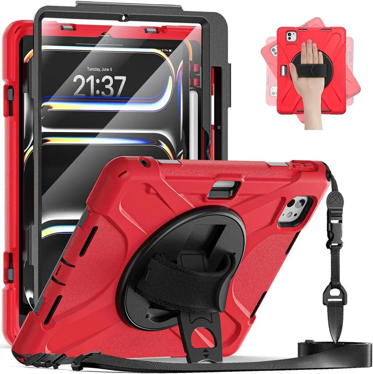 BONAEVER BONAEVER A3357/A3358/A3359 iPad Pro 11 inch 2025 2024 case Red — product photo