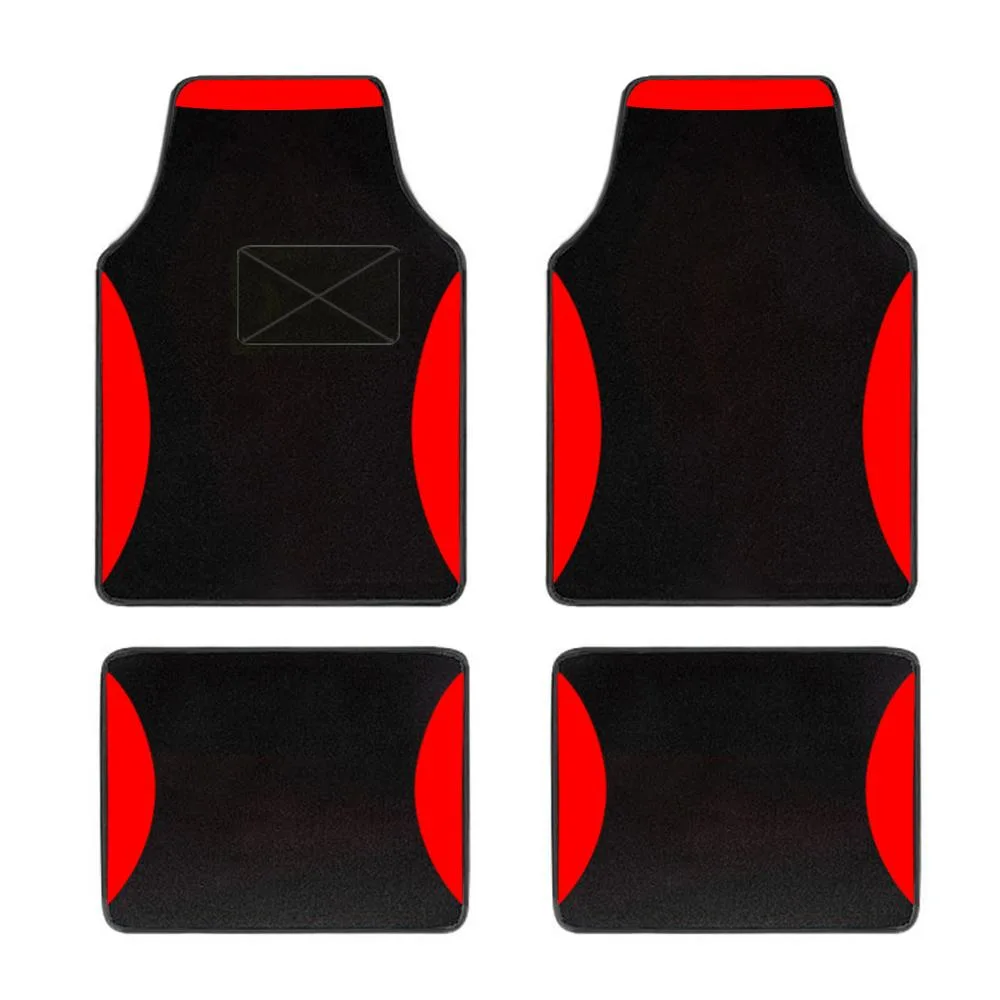 CJSolvesIt! CJSolvesIt! Universal Car Floor Mats 4pcs Red 50cm 1550g — product photo
