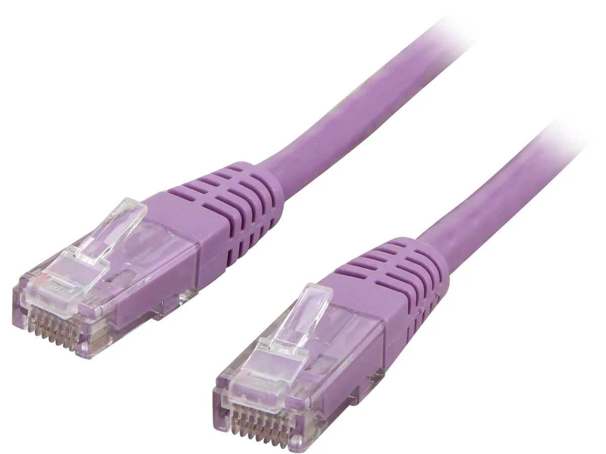 STARTECH STARTECH C6PATCH50PL network ethernet cable 50 ft Cat6 purple — product photo