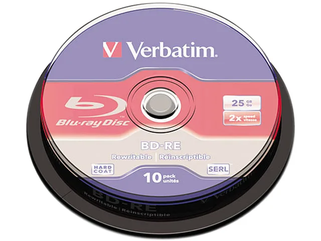 VERBATIM Verbatim VER43694 BD-RE Blu-ray Media 25 GB 2x 10 Pack — product photo