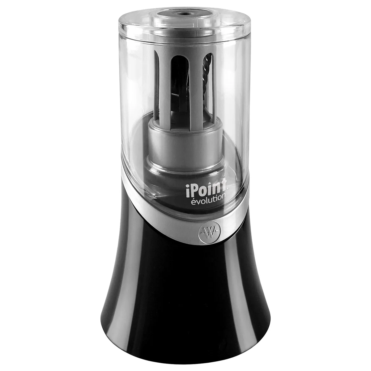  Westcott 14888 iPoint Evolution Electric Pencil Sharpener, Black and Silver — product photo