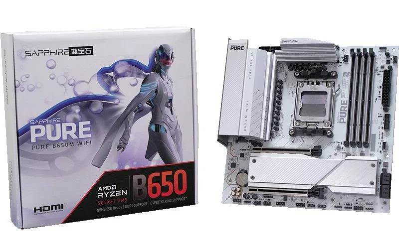 Sapphire Tech Sapphire Tech PURE B650M WIFI 10+2+1 AMD motherboard — product photo