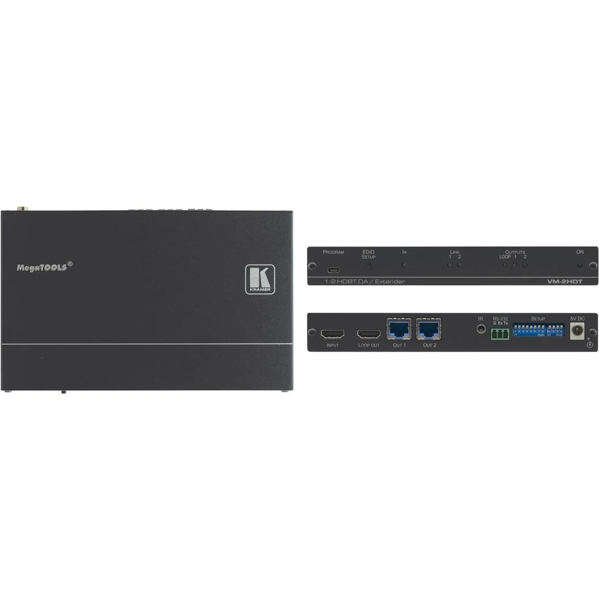 Kramer Electronics Kramer Electronics 10-8048901190 1:2 HDBaseT repeater 4K60 4:2:0 — product photo