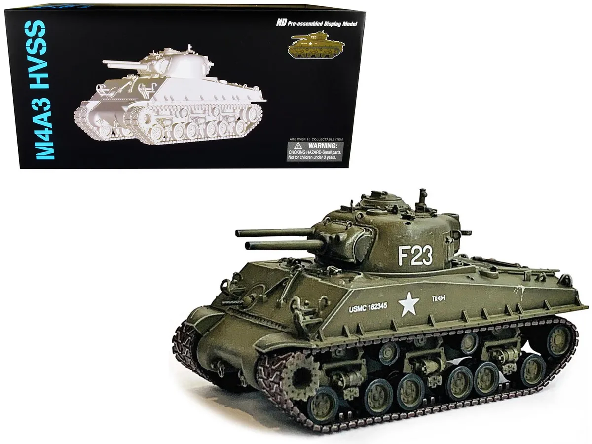 Dragon Models Dragon Models M4A3 HVSS POA-CWS-H5 Flamethrower Tank 1/72 Olive Drab F-23 Korea 1951 — product photo