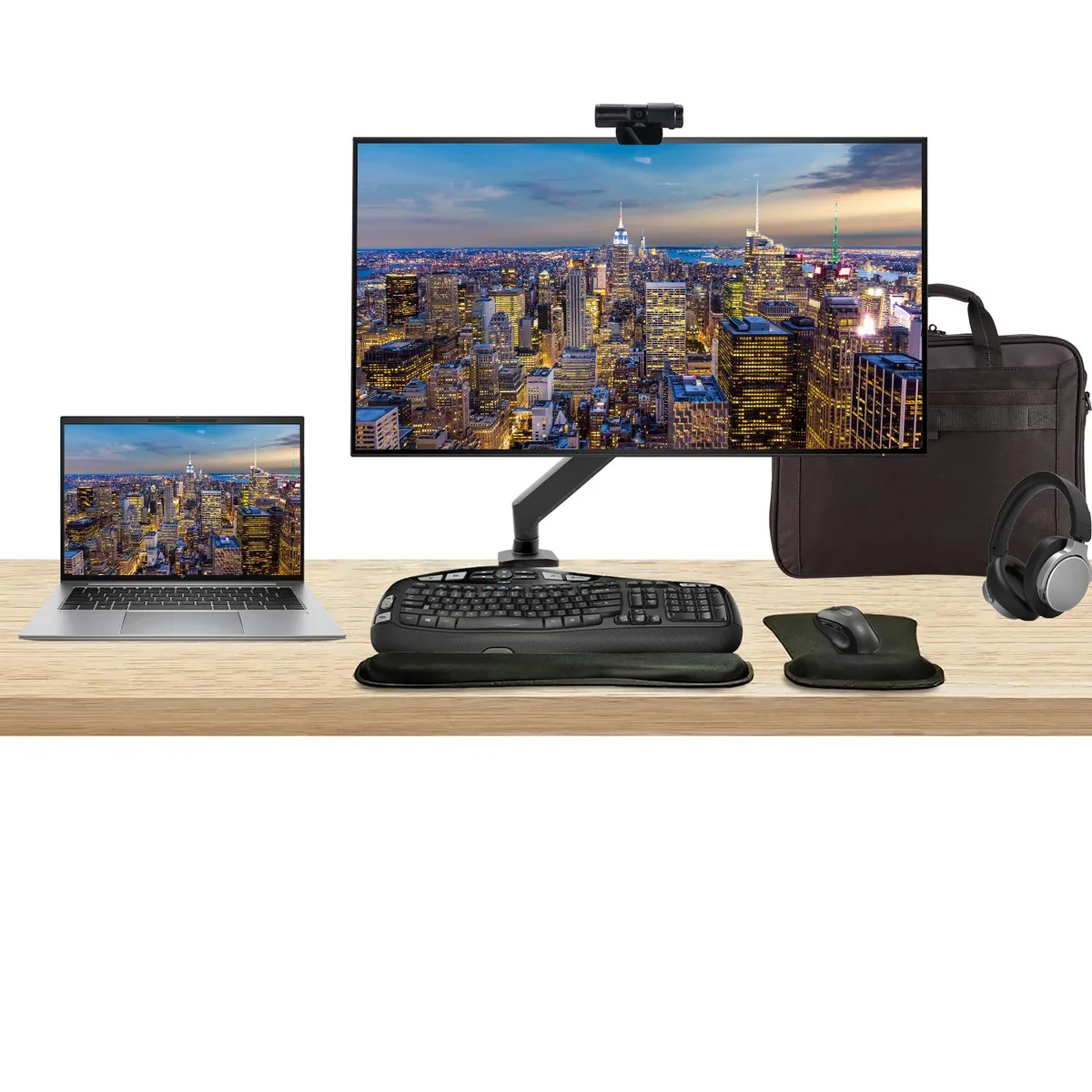 HP HP ZBook Firefly G10 14" Touchscreen i5-1340P 16GB 512GB + Z32k 32" 4K Monitor Bundle MK670 Keyboard — product photo