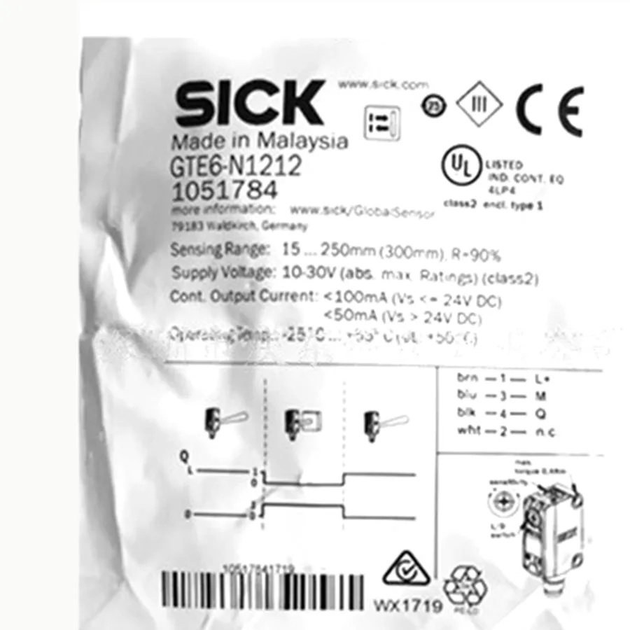 Sick SICK GTB6-P1211 Miniature Photoelectric Sensor PNP — product photo