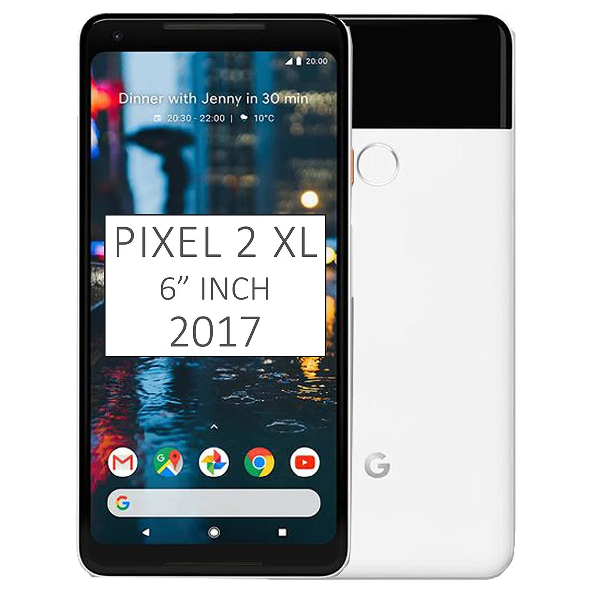 Google Google Pixel 2 XL G011C 64GB White/Black cell phones - unlocked — product photo