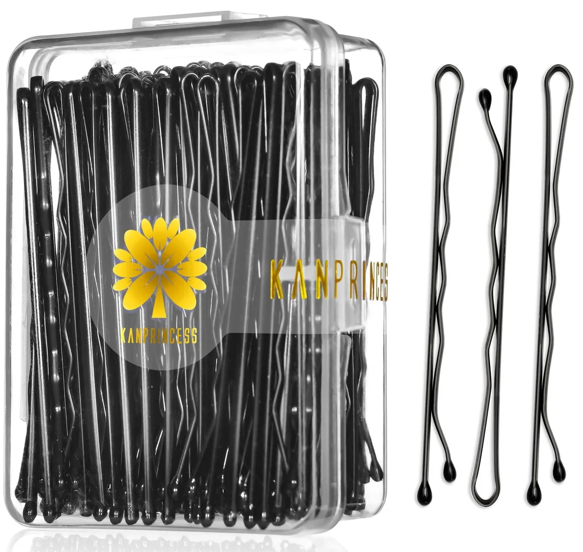  KANPRINCESS BP001 100 Bobby Pins 2.4Inch Black — product photo