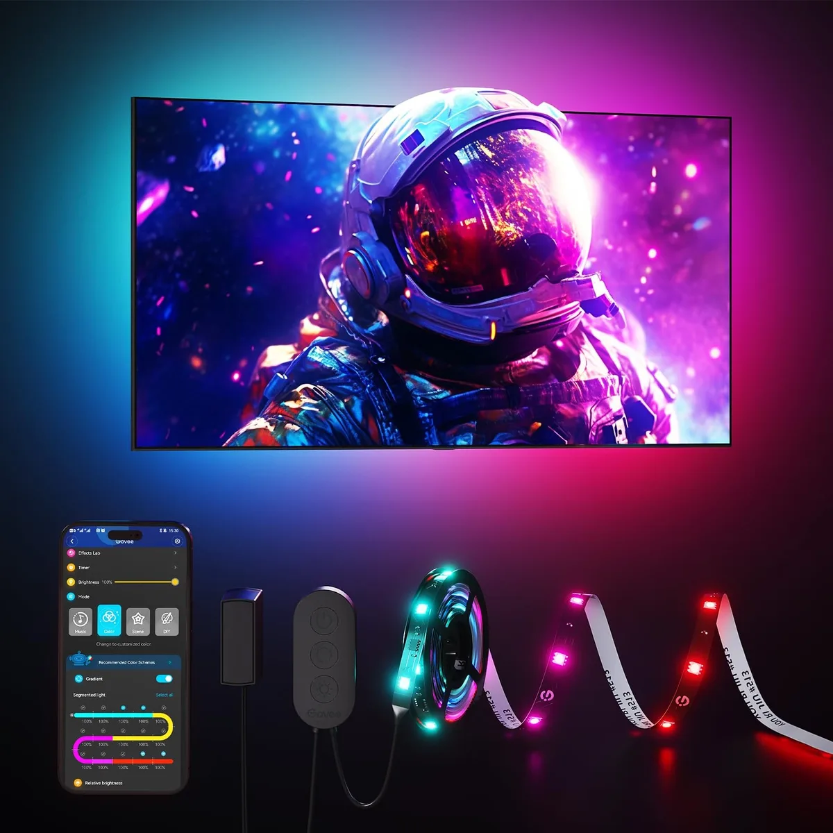 TP-LINK H6167 RGBIC TV LED Backlight Strip 7.8ft 72 LEDs 77 Scene Modes 11 Music Modes — product photo