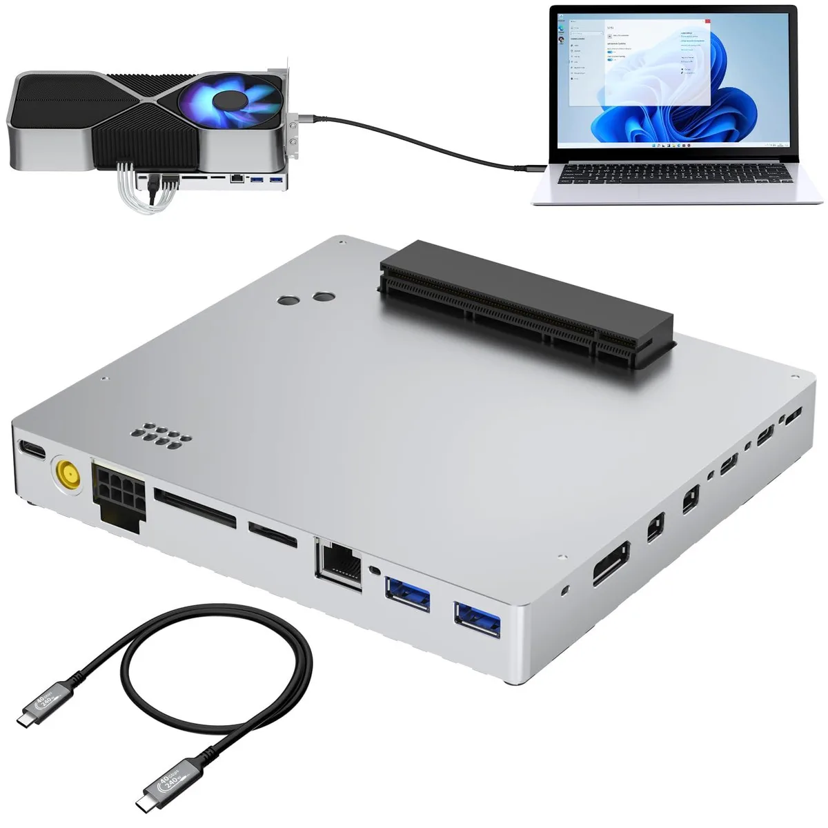 LORDWORLD LORDWORLD Thunderbolt eGPU Dock JHL7540 24Gbps — product photo