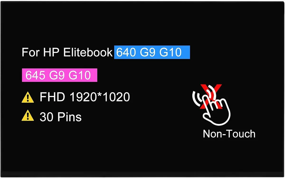 NUOLAISUN NUOLAISUN 14.0" FHD 1920x1080 30-pin LCD for HP EliteBook 640 645 G9 G10 — product photo