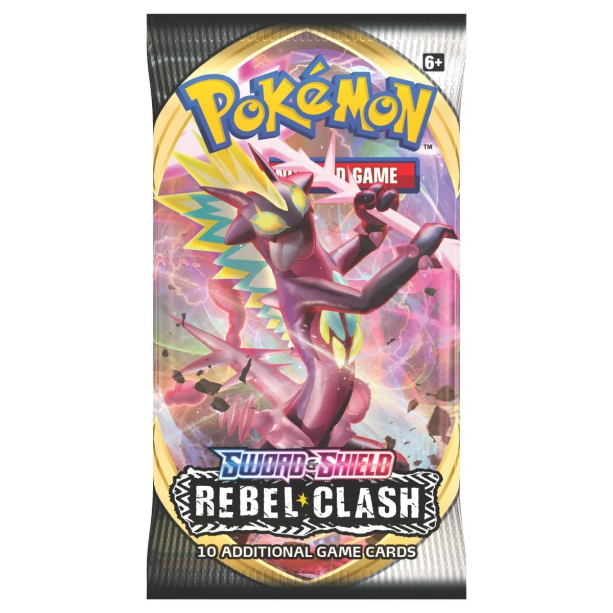 Pokemon Pokemon Sword &amp; Shield Rebel Clash Booster Pack Gigantamax Toxtricity 10 cards — product photo