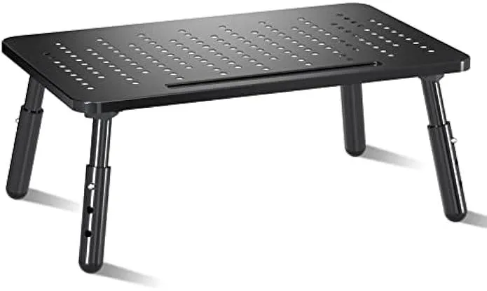 TAURKENAM TAURKENAM Foldable Monitor Riser Metal Stand 3 Height Pen Storage MST013 — product photo