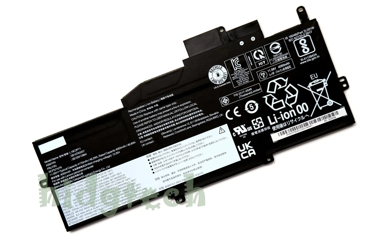 Beisite Beisite L19C3P71 L19M3P72 L19M3P73 laptop battery 48.2Wh 11.58V for ThinkPad X1 Nano Gen 1 — product photo