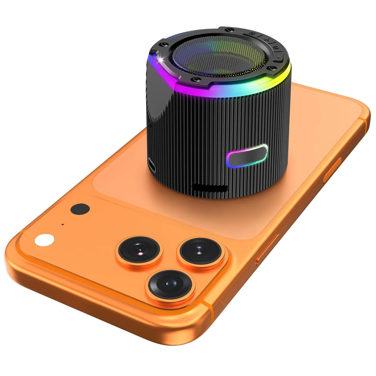 heetipuk 5P Magnetic Bluetooth Speaker Red 2.3 in 4.1 oz — product photo