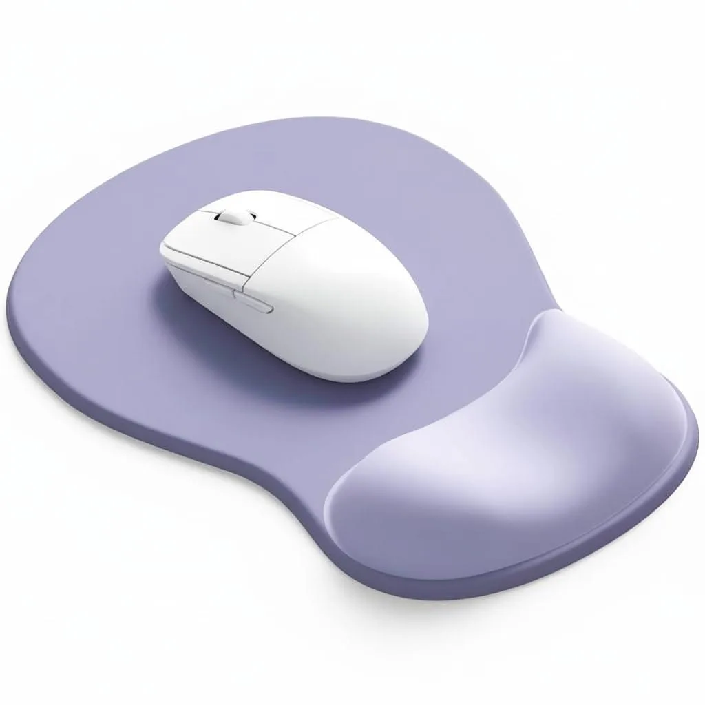 eulps Gel Mouse Pad with Wrist Rest 9.0 x 6.0 in Purple — product photo
