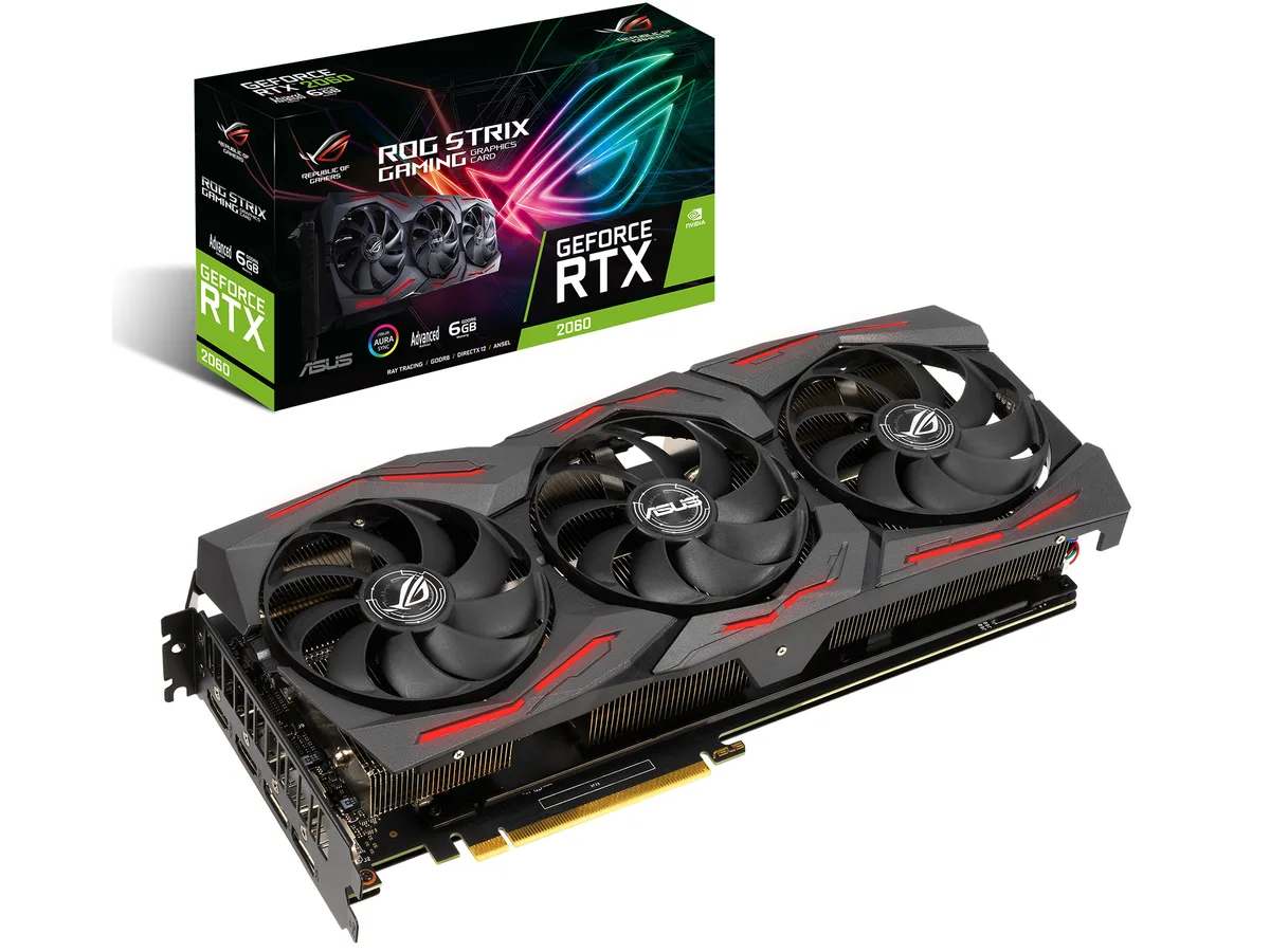 ASUS ASUS ST-RTX2060-A6G-EVO-G GeForce RTX 2060 6GB graphics card — product photo