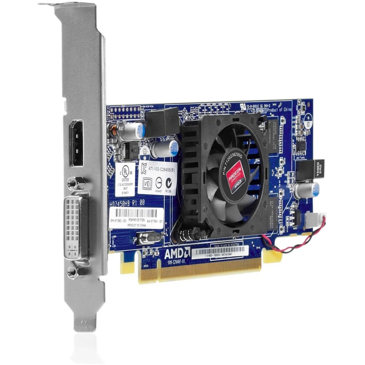 HP HP Radeon HD 7450 workstation graphics card PCI Express x16 — product photo