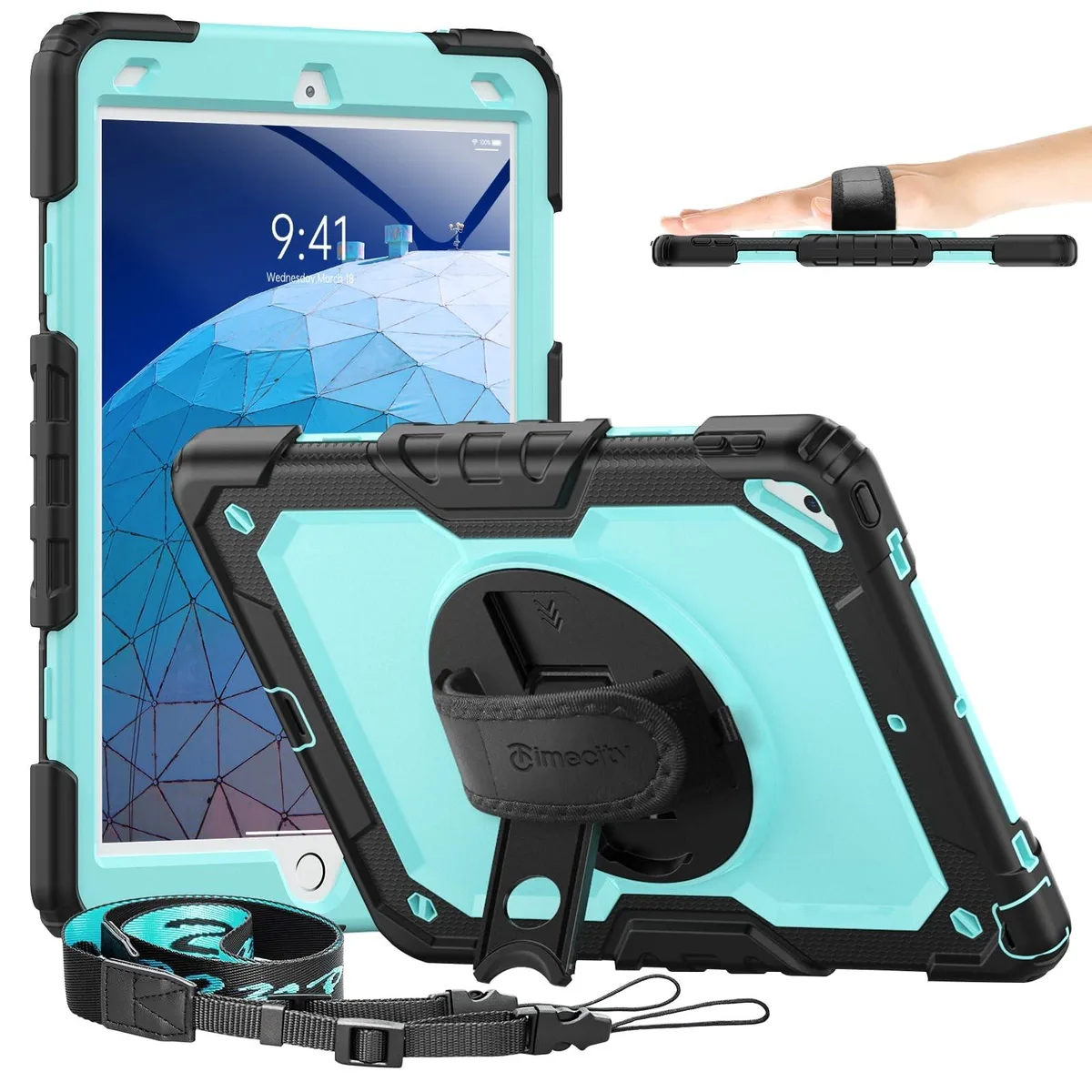 TIMECITY TIMECITY iPad Air 3 / Pro 10.5 Case Light Blue 2 in 1 accessory — product photo