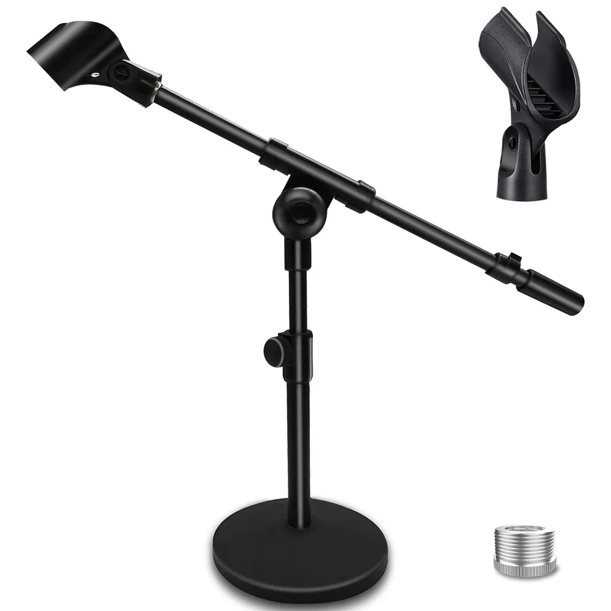 Mictop Adjustable Desktop Mic Stand Black 15.8in 1.06kg — product photo