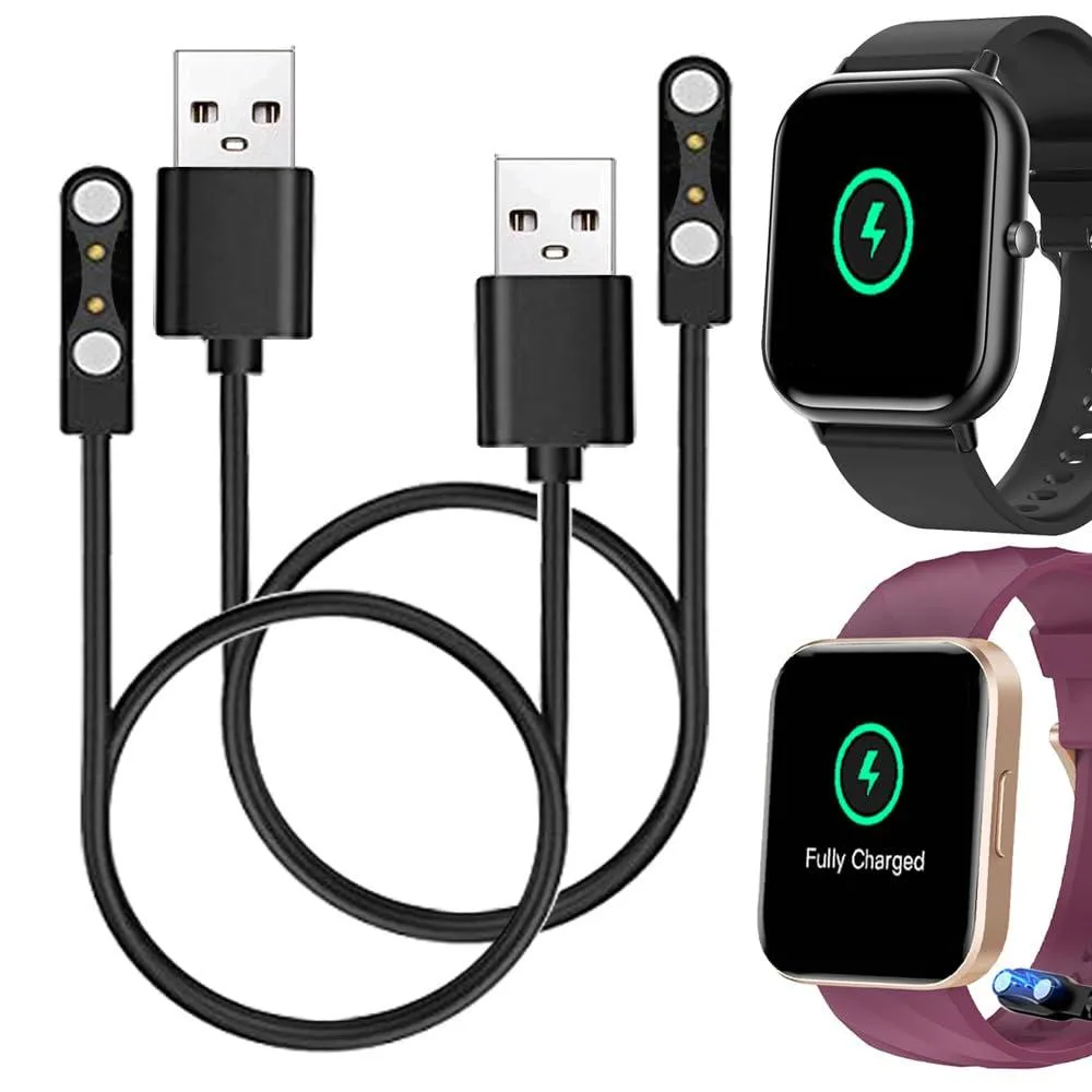 ETEIZU ETEIZU Smart Watch Cables Compatible with RUIMEN D1 1.85 2-Pack Black accessory — product photo