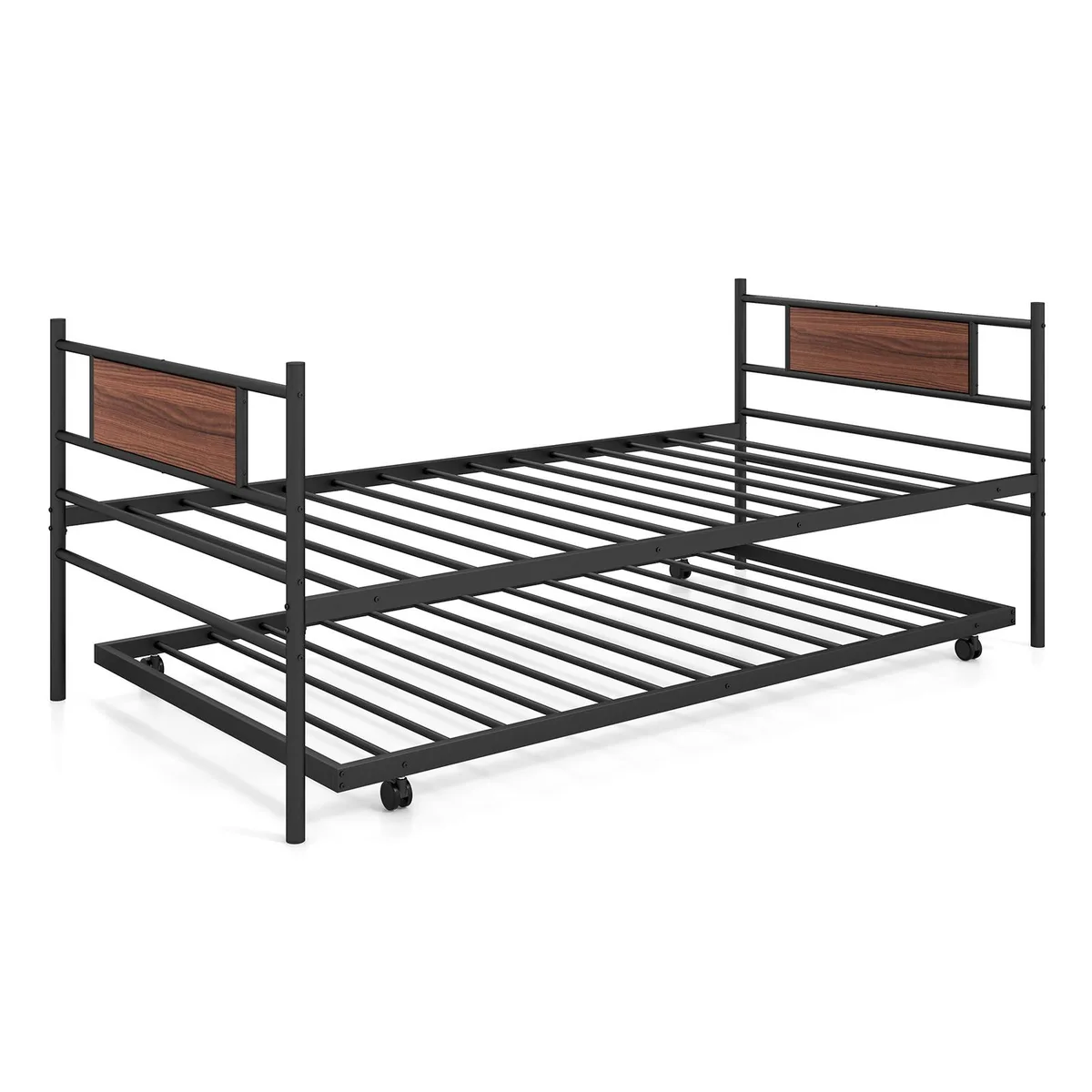 SlickBlue SlickBlue Twin Daybed with Trundle Black 77" x 39.5" x 31 — product photo