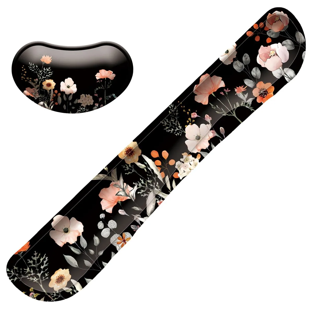  LIZPARE LP-WR-U Wrist Rest Set 17 x 3.4 in Flower Black — product photo