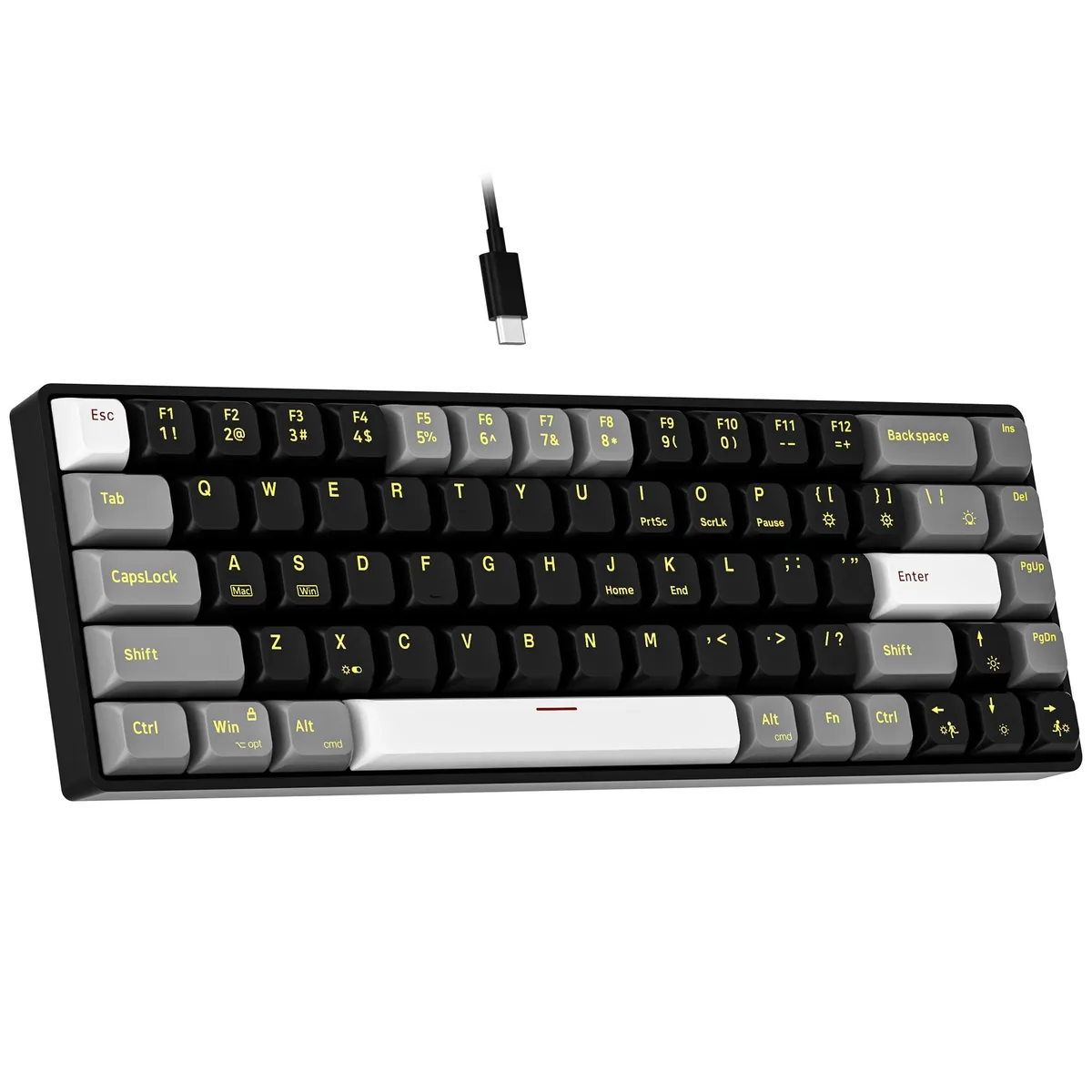 Newmen GM681 60% 68-Key Mechanical Gaming Keyboard Red Switch — product photo