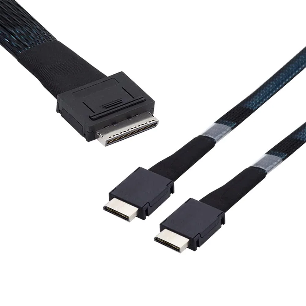 LORDWORLD LORDWORLD OCuLink SFF-8611 8X to Dual 4X Active Cable 50cm — product photo