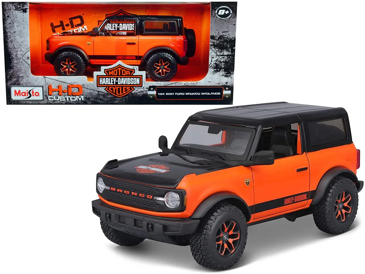 Maisto Maisto 2021 Ford Bronco Badlands Harley Davidson H-D Custom 1/24 Diecast — product photo