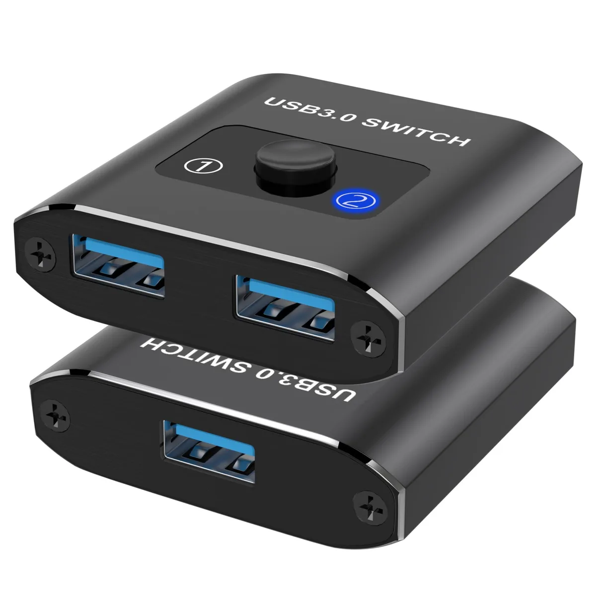 KEHIPI KEHIPI US-201A USB 3.0 KVM Switch 1 in 2 Out 2 in 1 Out — product photo
