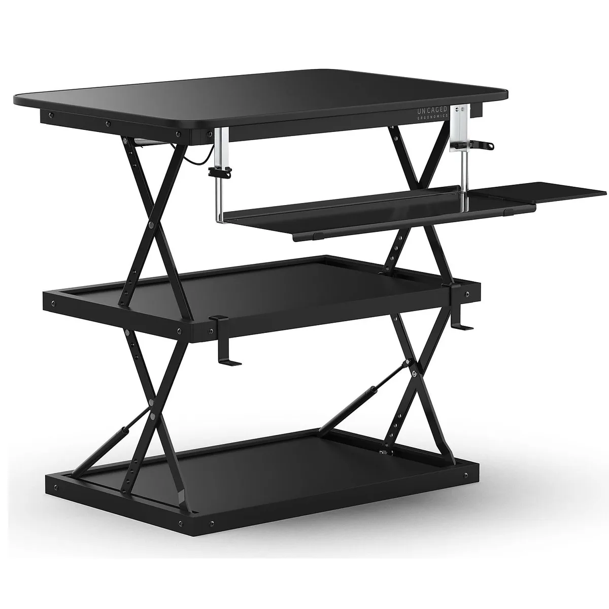 Uncaged Ergonomics Uncaged Ergonomics CHANGEdesk Adjustable Standing Desk Converter 4.5-21.5" Black — product photo