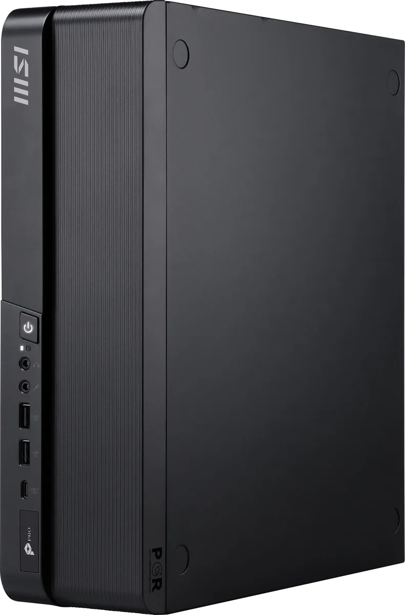 MSI MSI PRO DP80 A14TAG-027US desktop PC, Core i7-14700F, 32GB DDR5, 1TB NVMe, RTX 3050 LP 6G OC, Windows 11 Pro — product photo