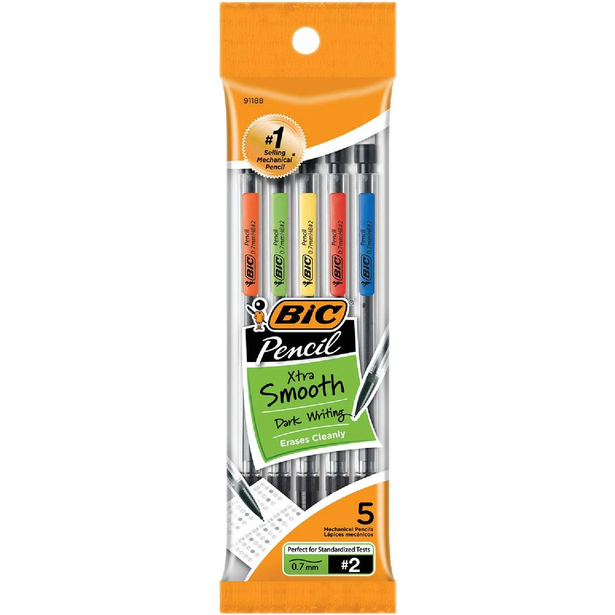 BIC BIC MPP51 Mechanical Pencil .70 mm 5 Pack — product photo